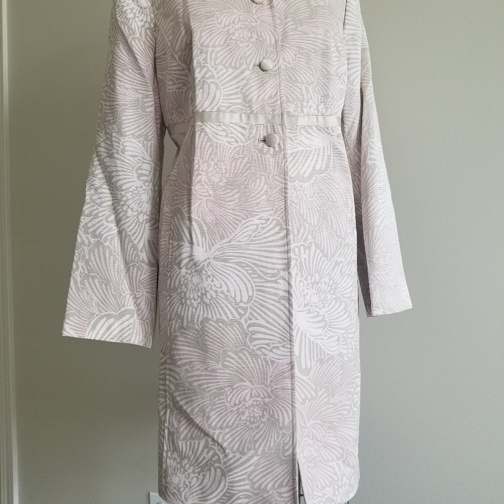 Sigrid olsen mandarian collar jacket in satin - Picture 4 of 13